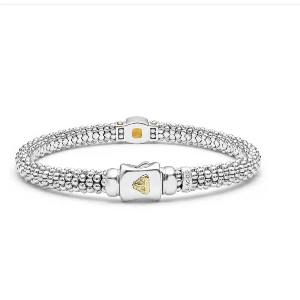 Rittenhouse  Citrine Caviar Bracelet | 6mm from Lagos Sz 7 - Picture 3 of 10